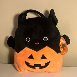 Squishmallow 12” Trick or Treat Pail  Emily the Black Bat.